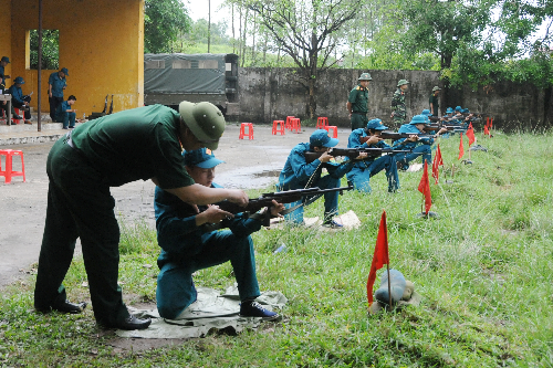 Tuyển tự vệ Tổng công ty tham dự Hội thao Quốc phòng quận Long Biên năm 2013