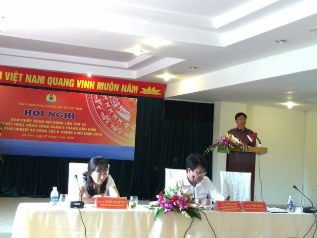 Công đoàn Giao thông vận tải Việt Nam tổ chức hội nghị Ban chấp hành mở rộng lần thứ 10 và Hội nghị tổng kết công tác tài chính công đoàn năm 2015