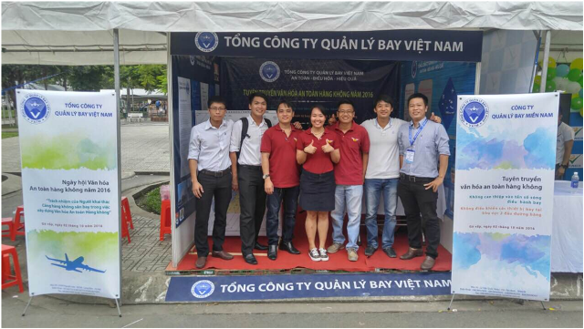 Đoàn thanh niên công ty Quản lý bay miền Nam tham dự tổ chức ngày hội tuyên truyền Văn hóa An toàn hàng không 2016 tại Gò Vấp