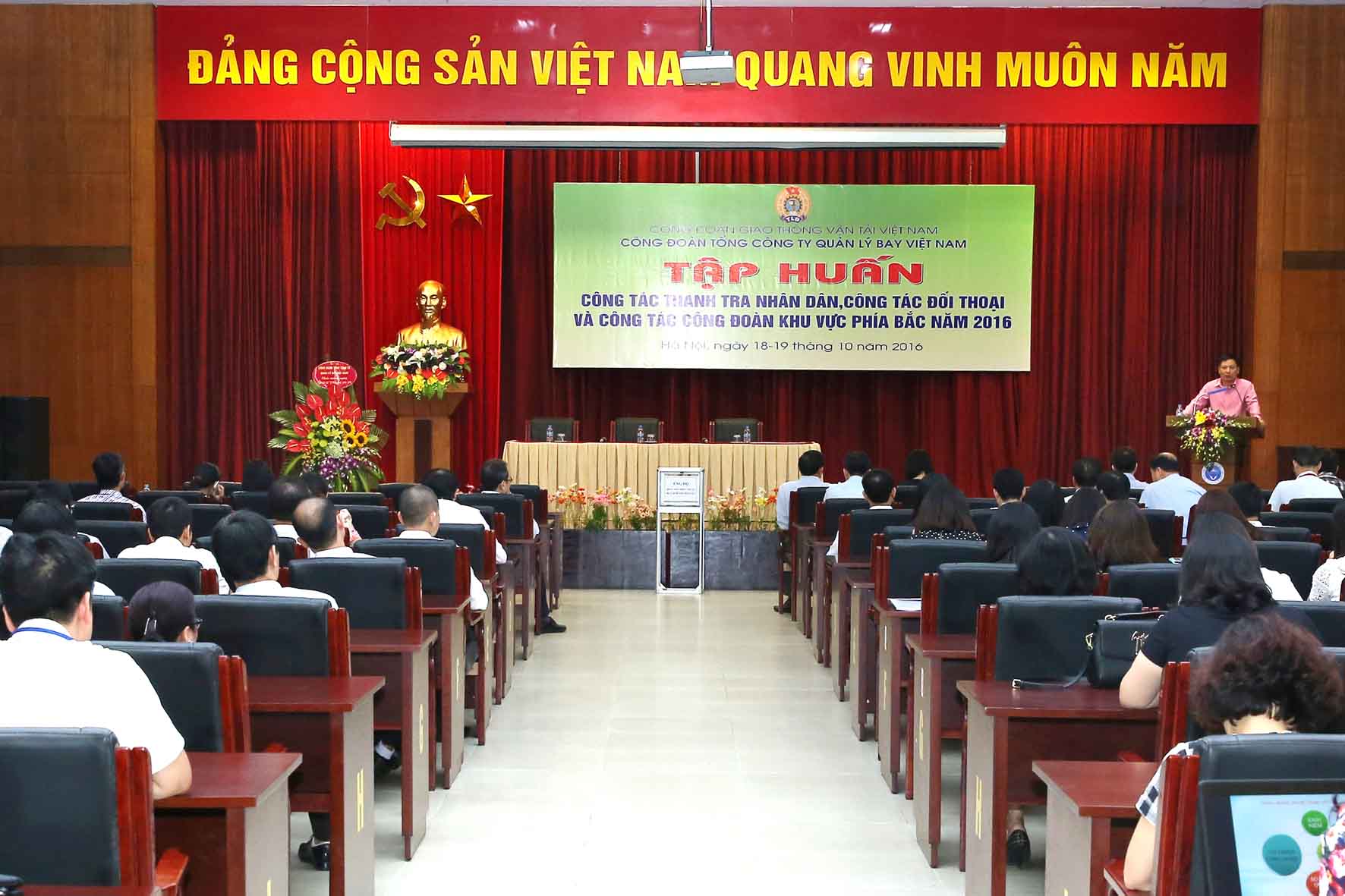 Công đoàn Tổng công ty Quản lý bay Việt Nam tập huấn nghiệp vụ công tác công đoàn khu vực miền Bắc năm 2016