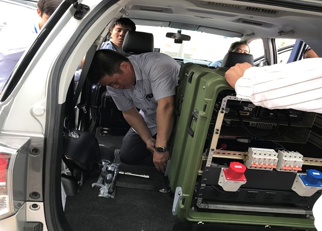 Trung tâm PHTKCNHK tổ chức huấn luyện triển khai trang thiết bị thông tin liên lạc trên xe tìm kiếm cứu nạn