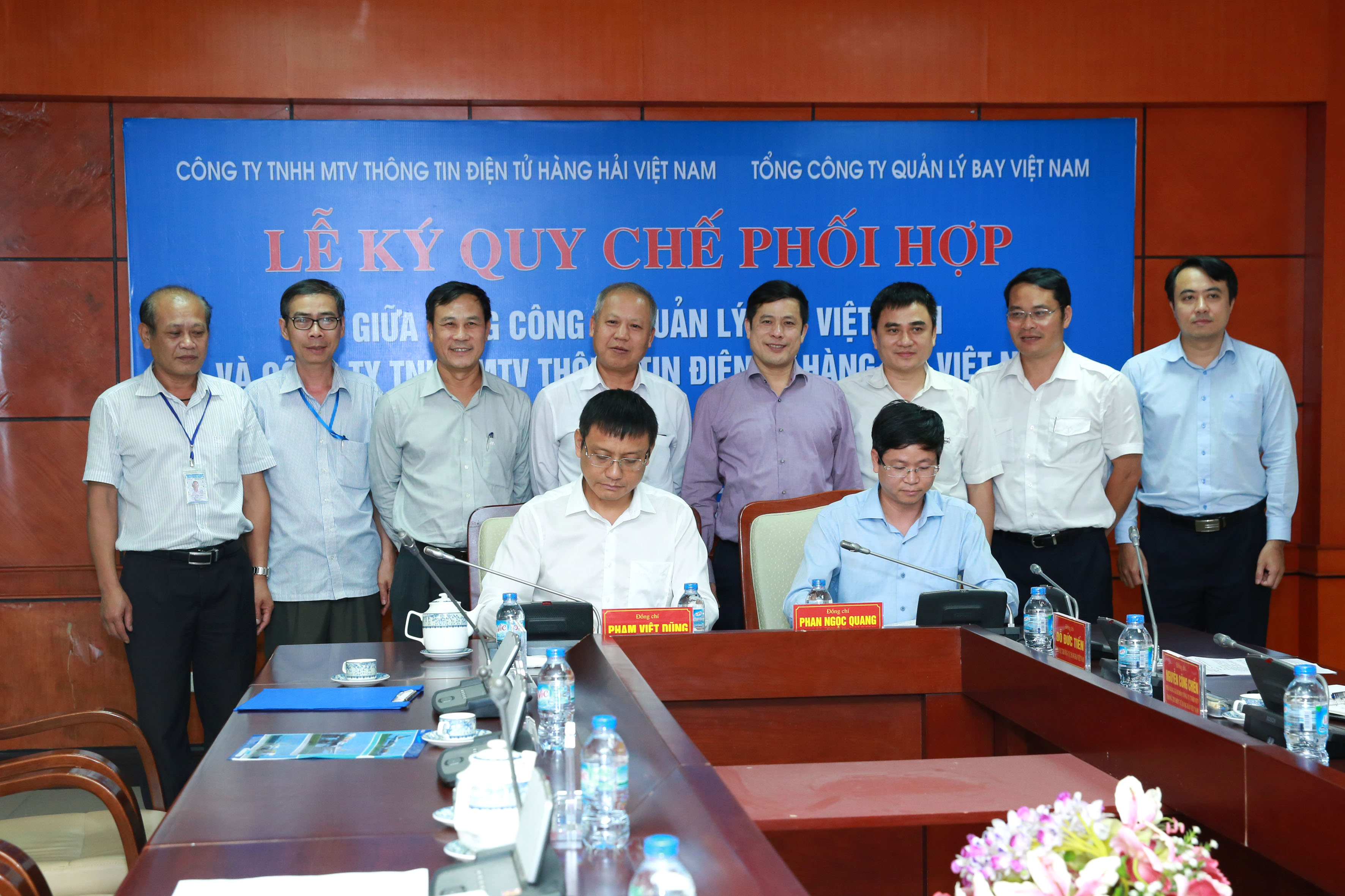 Tổng công ty Quản lý bay Việt Nam và Công ty TNHH một thành viên Thông tin Điện tử Hàng hải Việt Nam ký kết Quy chế phối hợp