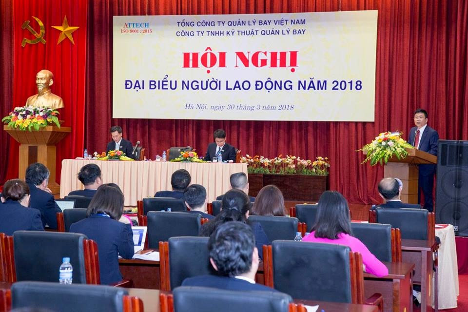 Hội nghị đại biểu người lao động năm 2018 của Công ty TNHH Kỹ thuật Quản lý bay