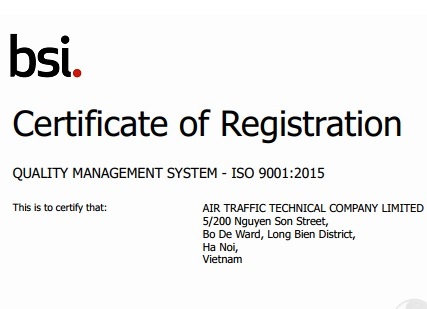 Công ty TNHH Kỹ thuật quản lý bay thực hiện chuyển đổi thành công hệ thống Quản lý chất lượng phiên bản ISO 9001:2008 sang phiên bản ISO 9001:2015
