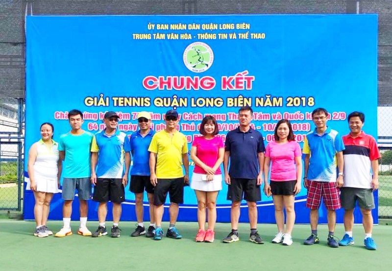 VATM: Tham gia giải Tennis quận Long Biên năm 2018