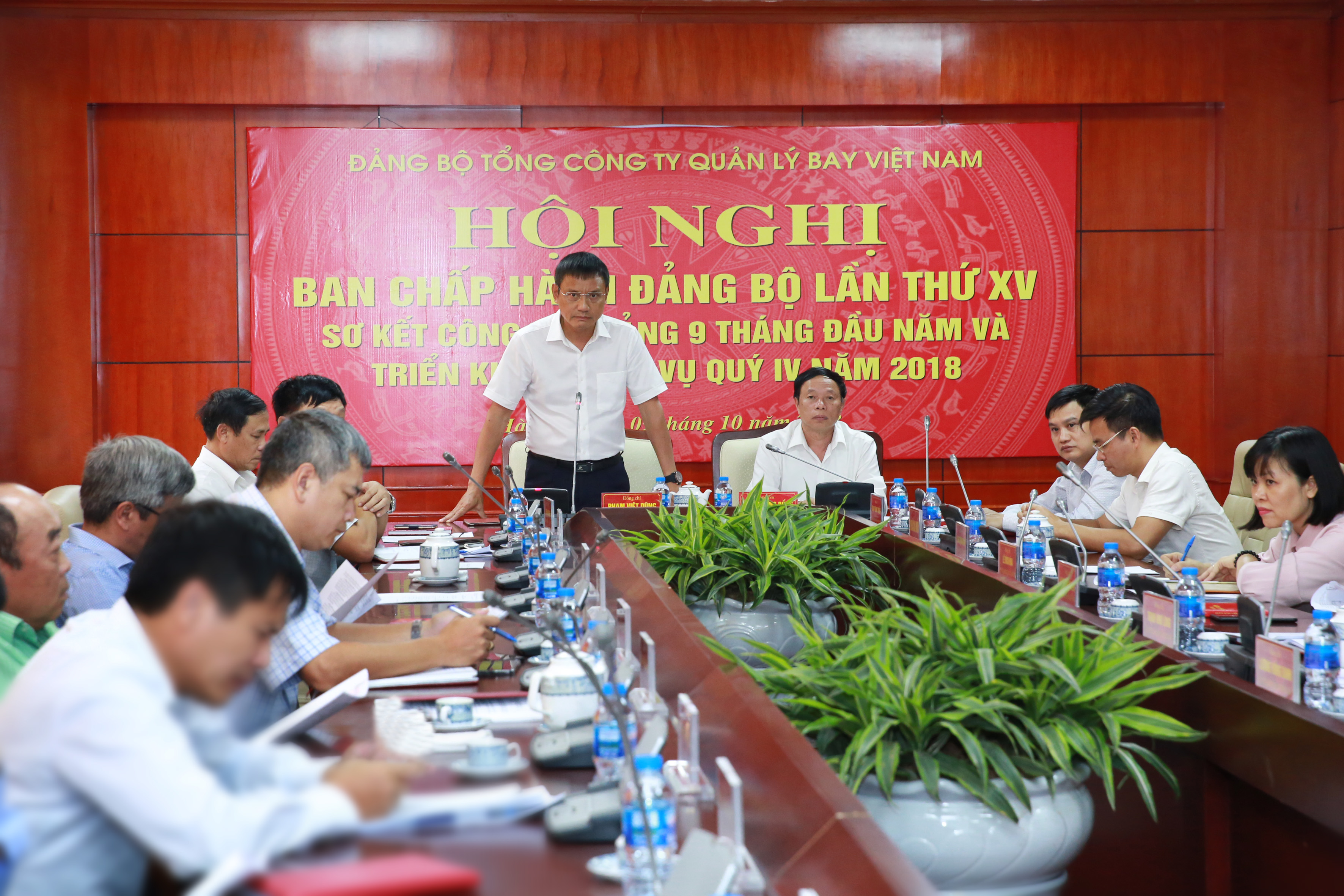 Hội nghị Ban Chấp hành Đảng bộ Tổng công ty Quản lý bay Việt Nam lần thứ XV sơ kết công tác 9 tháng và phương hướng nhiệm vụ quý IV năm 2018