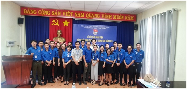 Chi đoàn Cơ quan-Văn phòng Công ty Quản lý bay miền Trung: Tổ chức Kết nạp đoàn viên mới và Sơ kết công tác đoàn 6 tháng đầu năm 2019