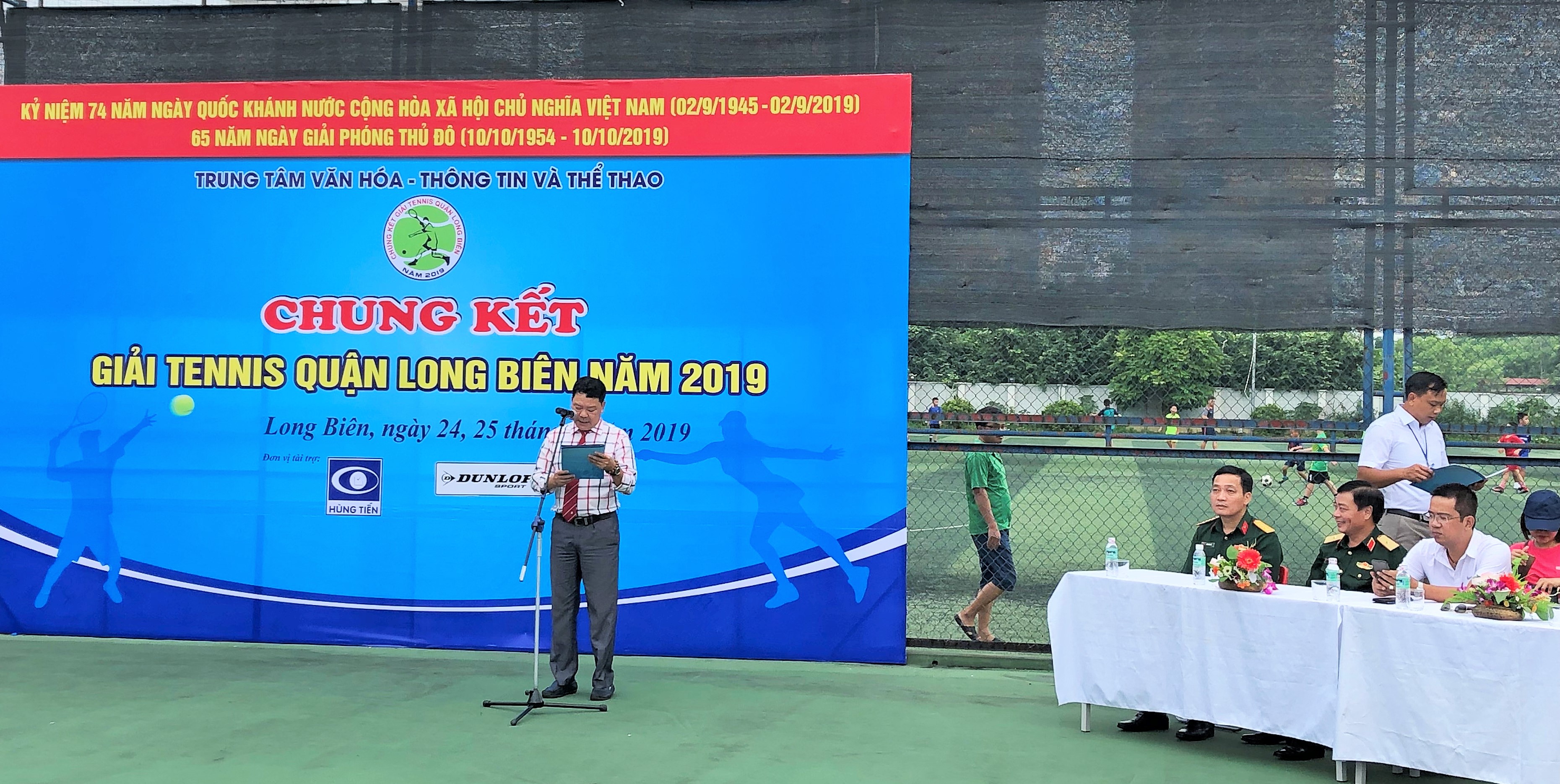 VATM: Tham gia giải Tennis Quận Long Biên năm 2019