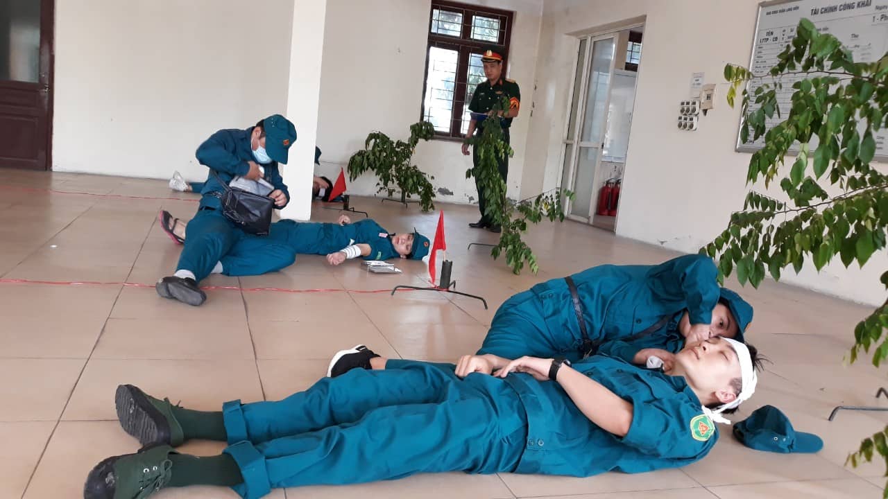 Tự vệ VATM tham gia Hội thao Quốc phòng Dân quân tự vệ quận Long Biên năm 2020