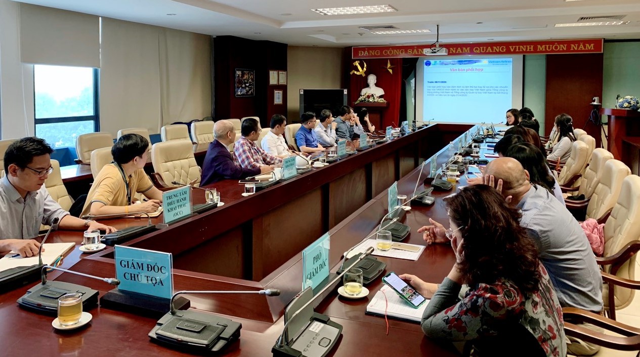 Hội nghị công tác phối hợp giữa các đơn vị trực thuộc Vietnam Airlines và Trung tâm Thông báo tin tức hàng không