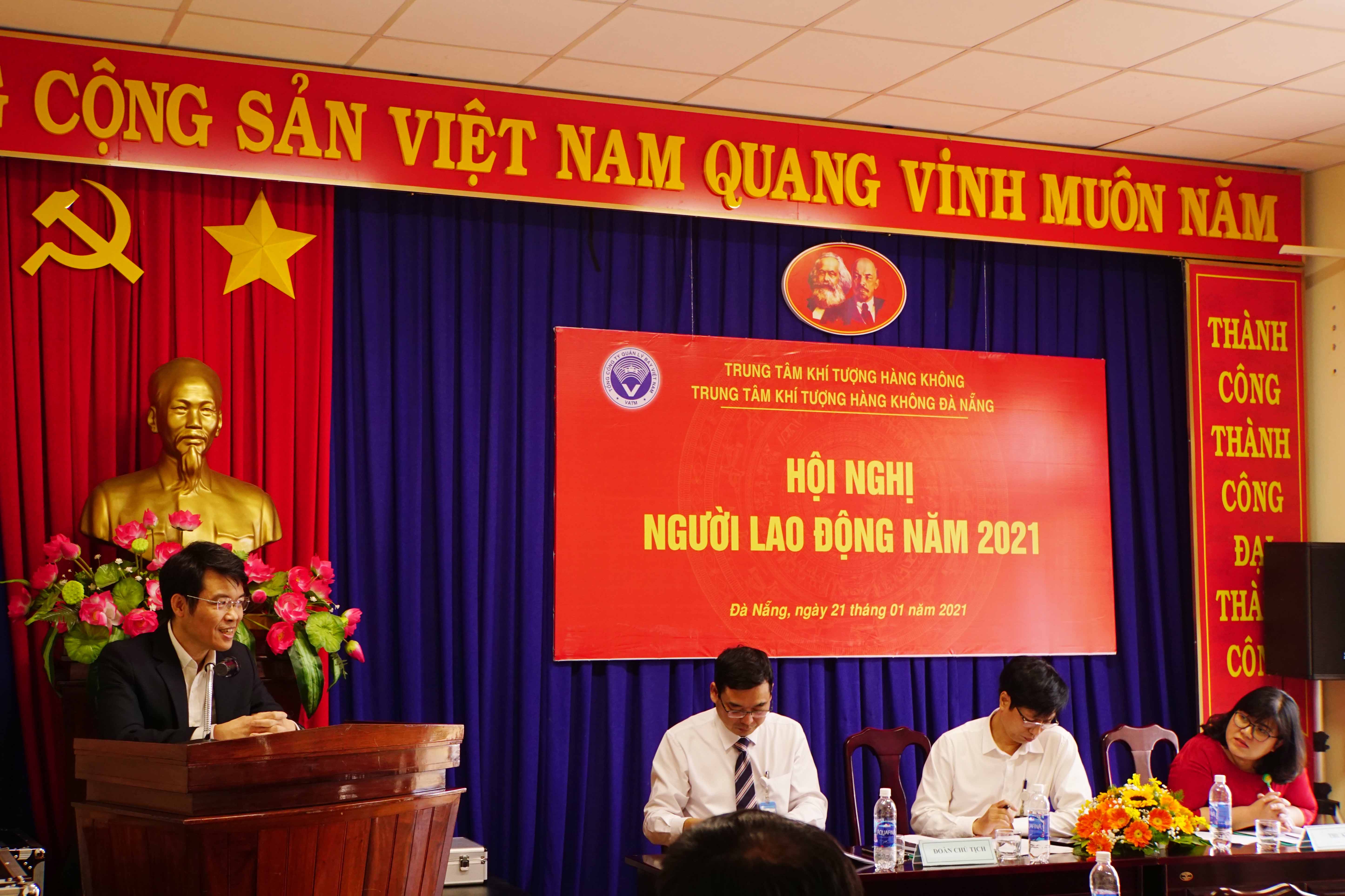 Trung tâm Khí tượng hàng không Đà Nẵng tổ chức Hội nghị người lao động năm 2021