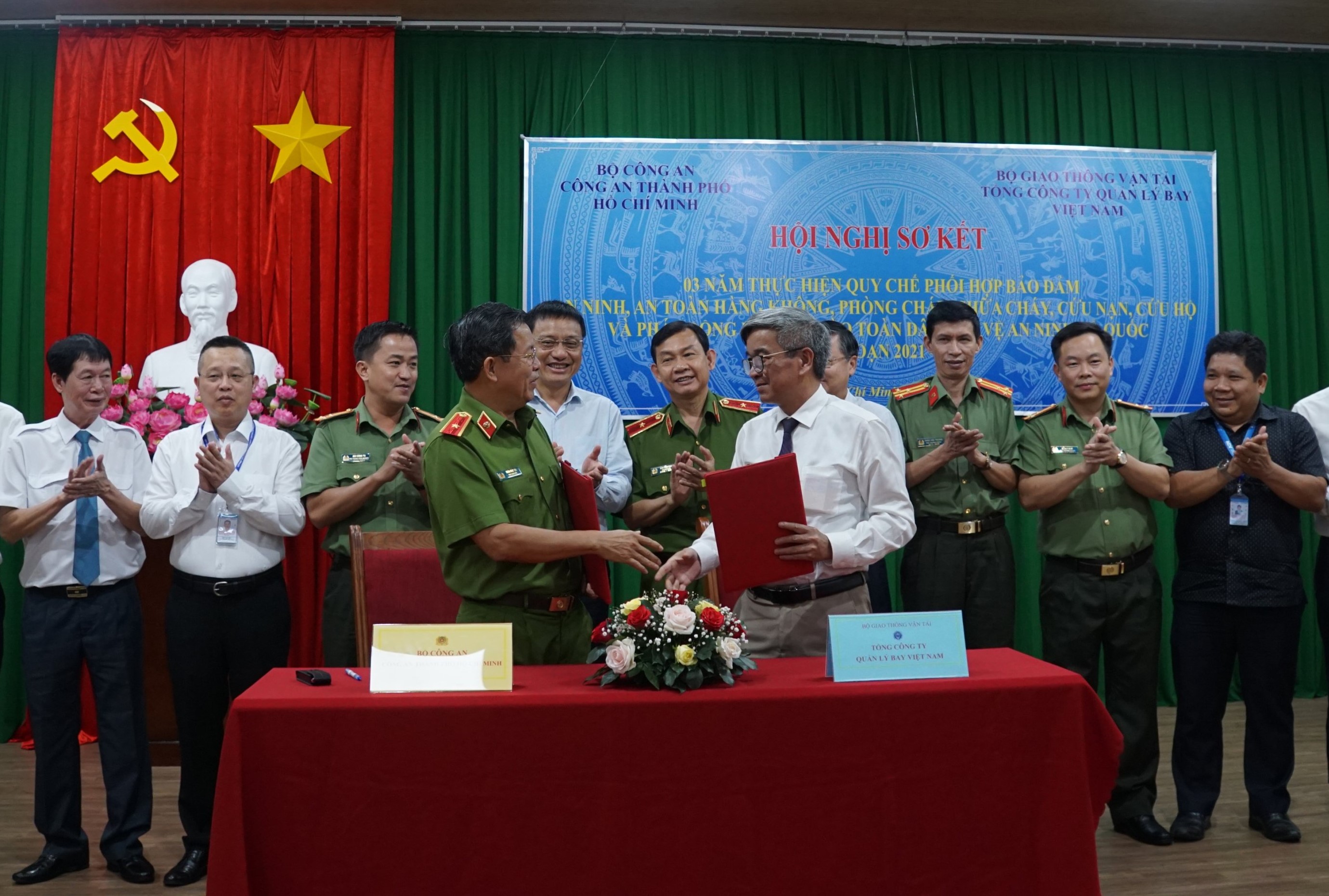 Hội nghị sơ kết 3 năm thực hiện Quy chế phối hợp giữa Tổng công ty Quản lý bay Việt Nam và Công an thành phố Hồ Chí Minh