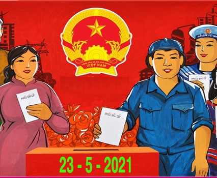 Lực lượng trực chốt khu vực Đà Nẵng tiến hành bầu cử đại biểu Quốc hội và Hội đồng nhân dân các cấp