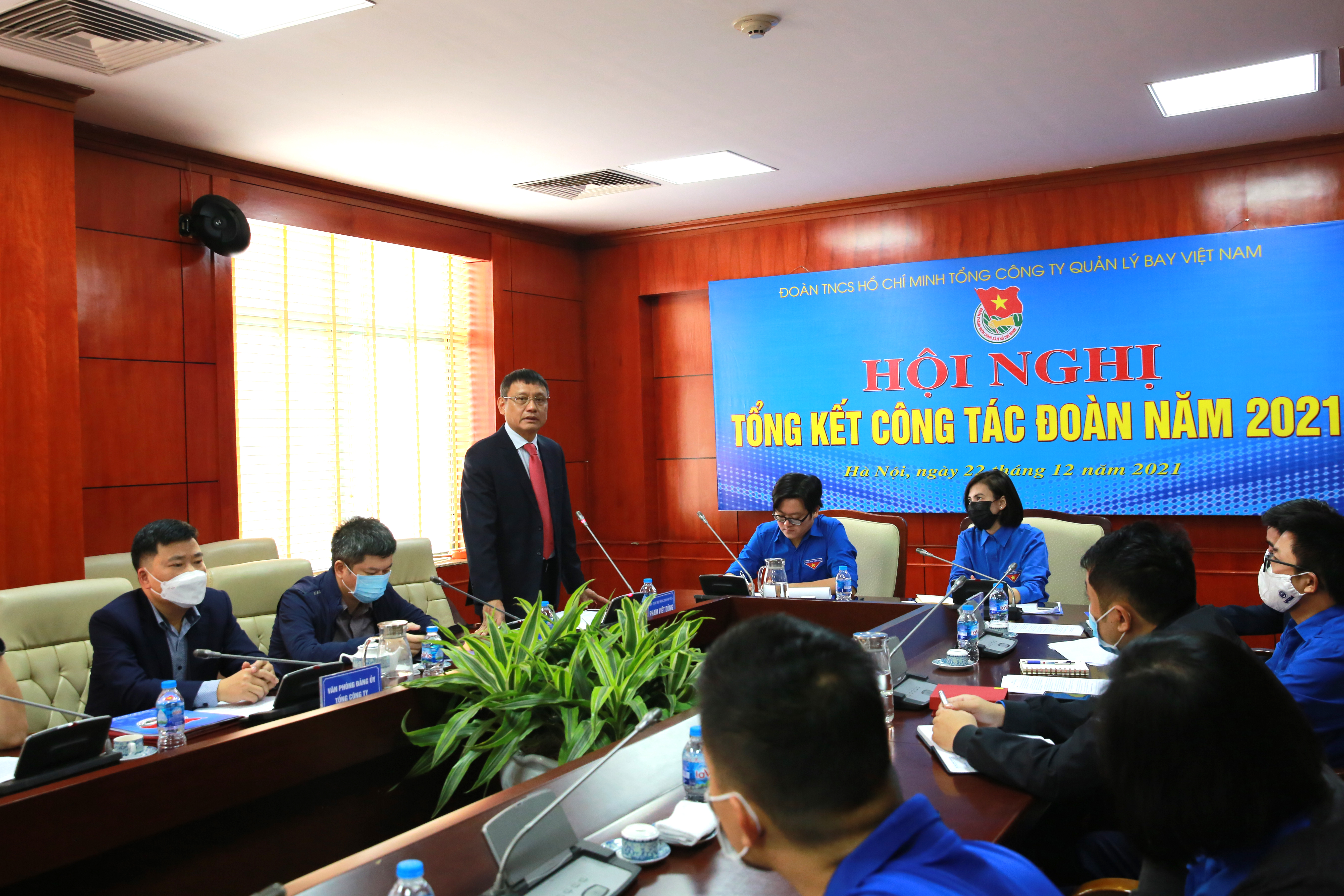 Đoàn thanh niên Tổng công ty Quản lý bay Việt Nam tổ chức Hội nghị Tổng kết Công tác Đoàn năm 2021