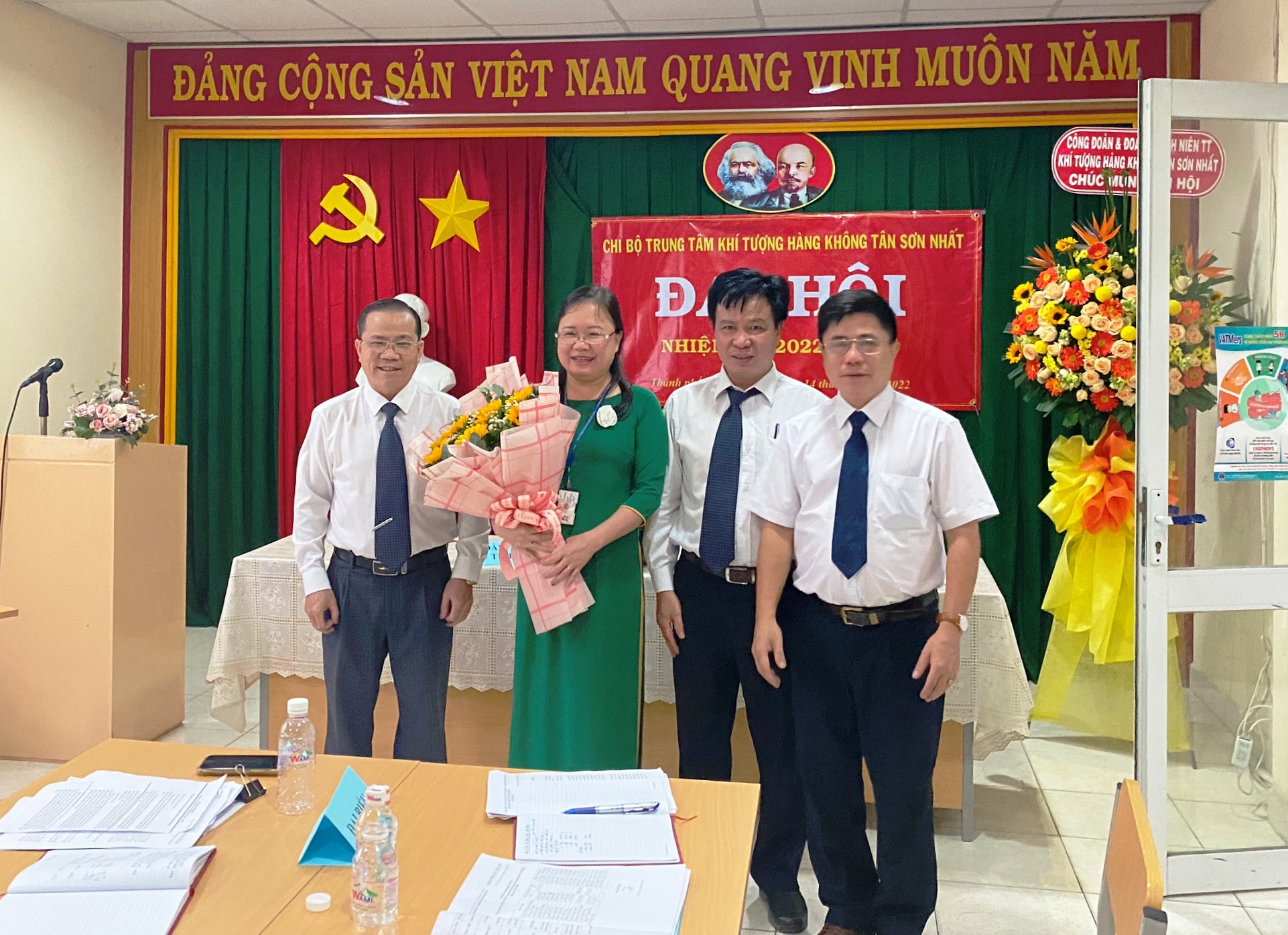 Chi bộ Trung tâm Khí tượng hàng không Tân Sơn Nhất tổ chức Đại hội Chi bộ nhiệm kỳ 2022 – 2025