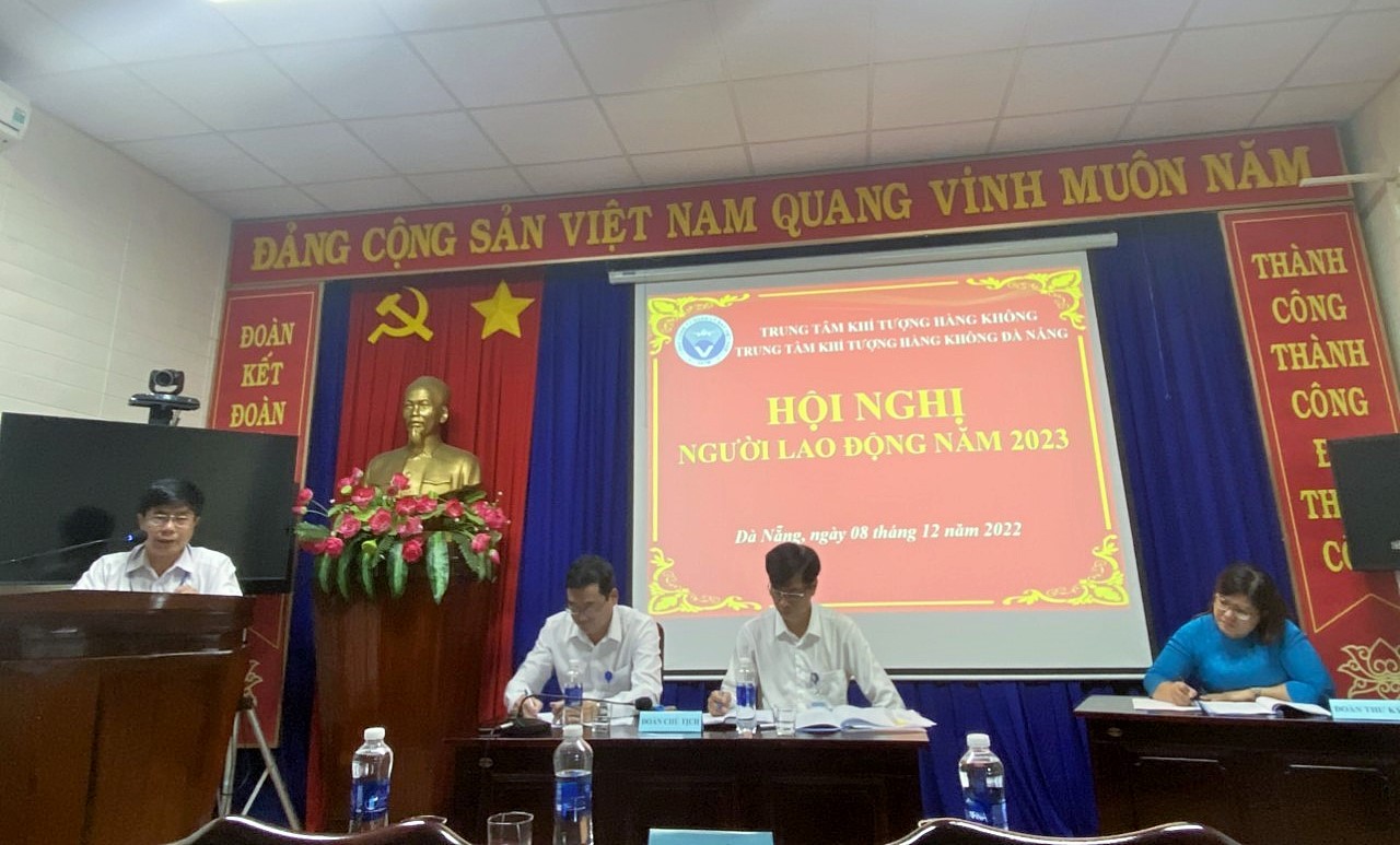 Trung tâm Khí tượng hàng không Đà Nẵng tổ chức thành công Hội nghị Người lao động năm 2023