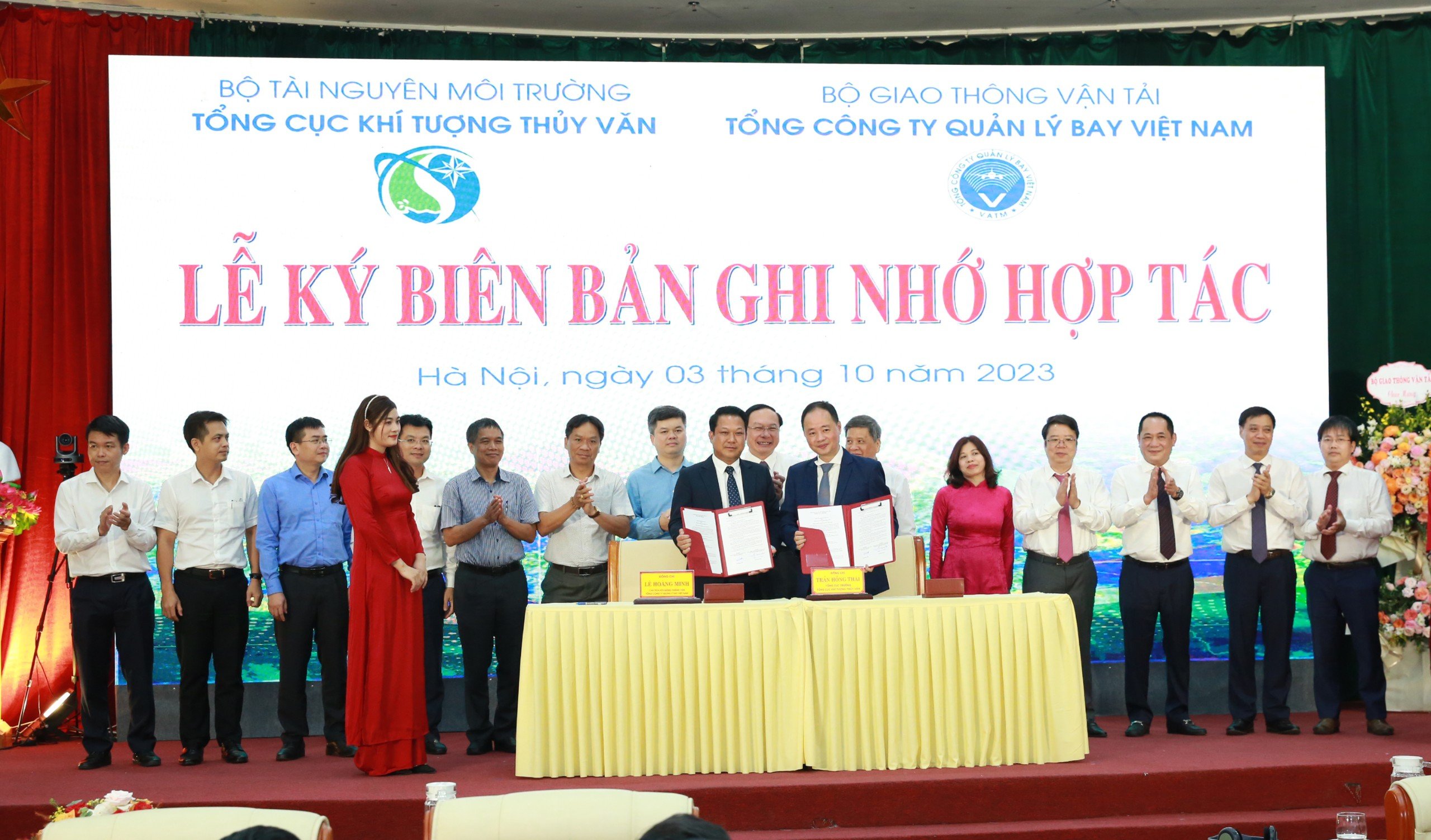 Tổng cục Khí tượng Thủy văn và Tổng công ty Quản lý bay Việt Nam ký kết Biên bản ghi nhớ hợp tác