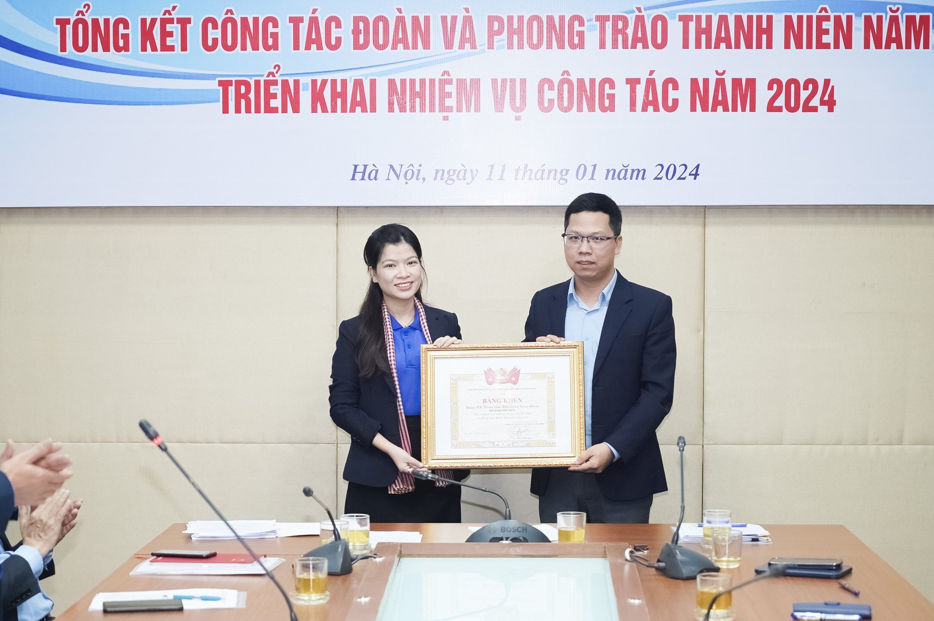 Trung ương Đoàn và Đoàn Bộ GTVT ghi nhận những đóng góp xuất sắc của Đoàn thanh niên Tổng công ty Quản lý bay Việt Nam trong năm 2023
