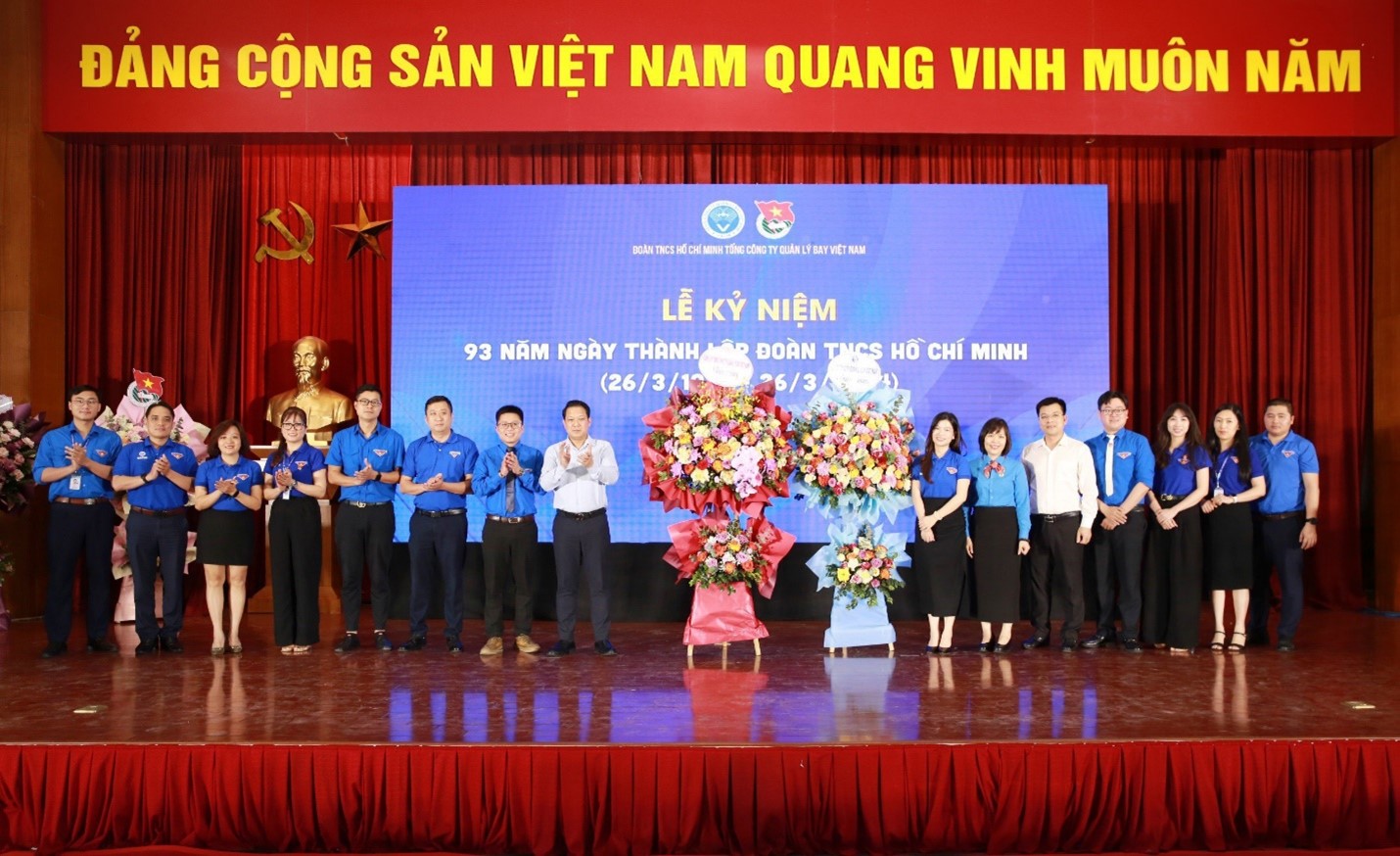 Đoàn thanh niên Tổng công ty Quản lý bay Việt Nam tổ chức Lễ kỷ niệm 93 năm Ngày thành lập Đoàn TNCS Hồ Chí Minh