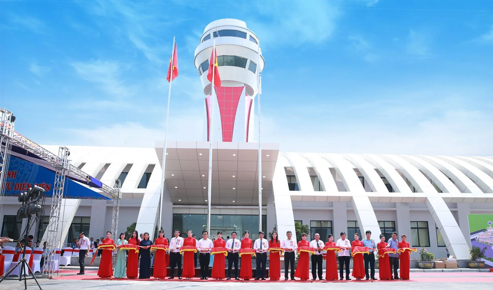 Ribbon - Cutting Ceremony for the inauguration of the new Dien Bien ATC Tower